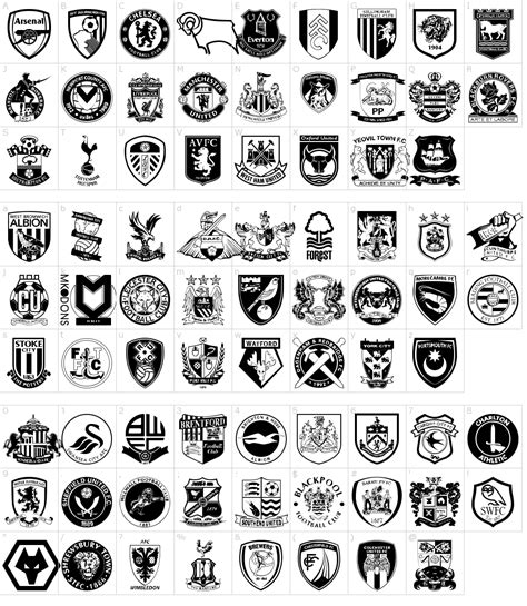 football teams logo black and white